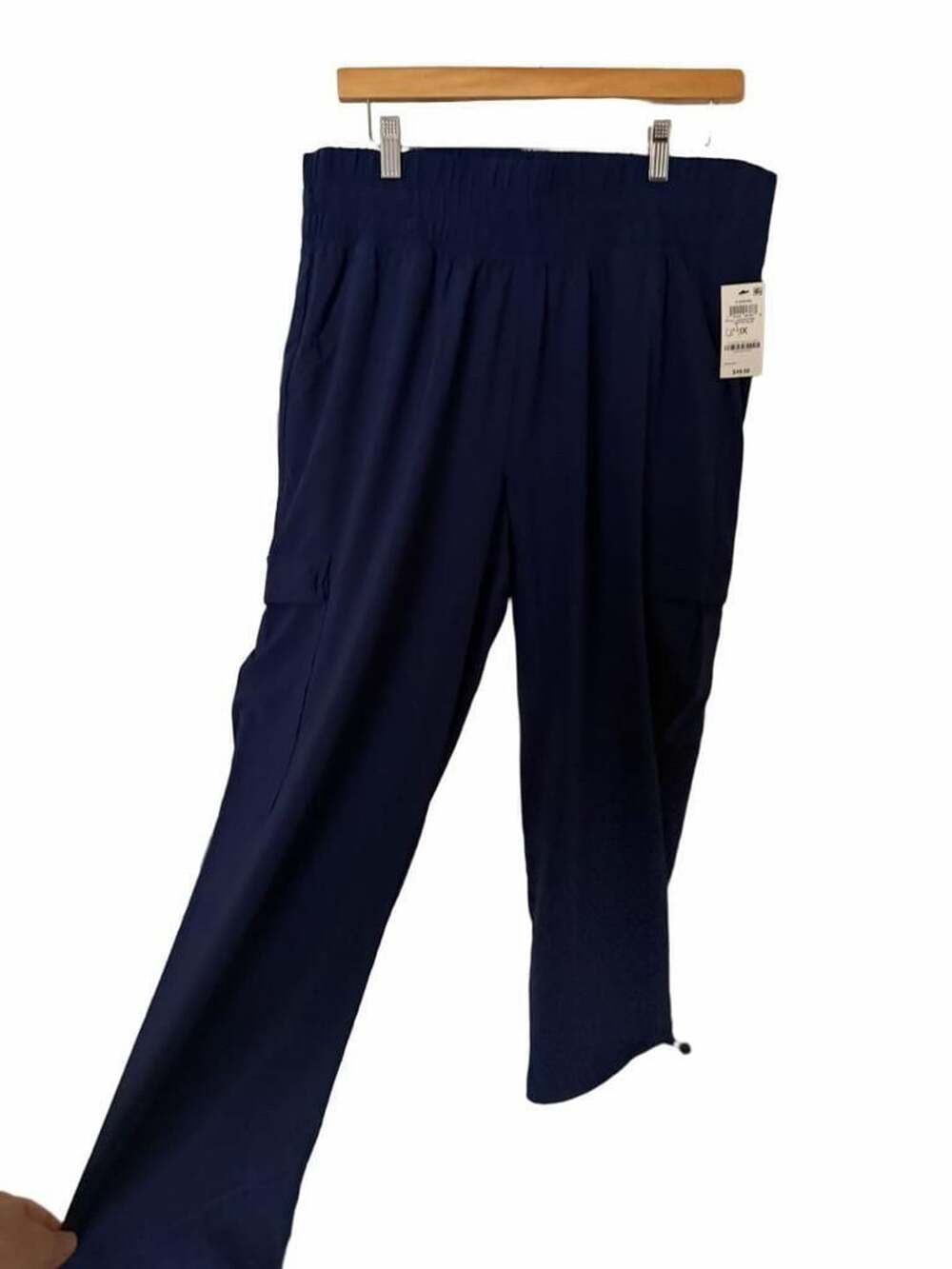 Casual Cargo Pants Size 1X Navy Blue